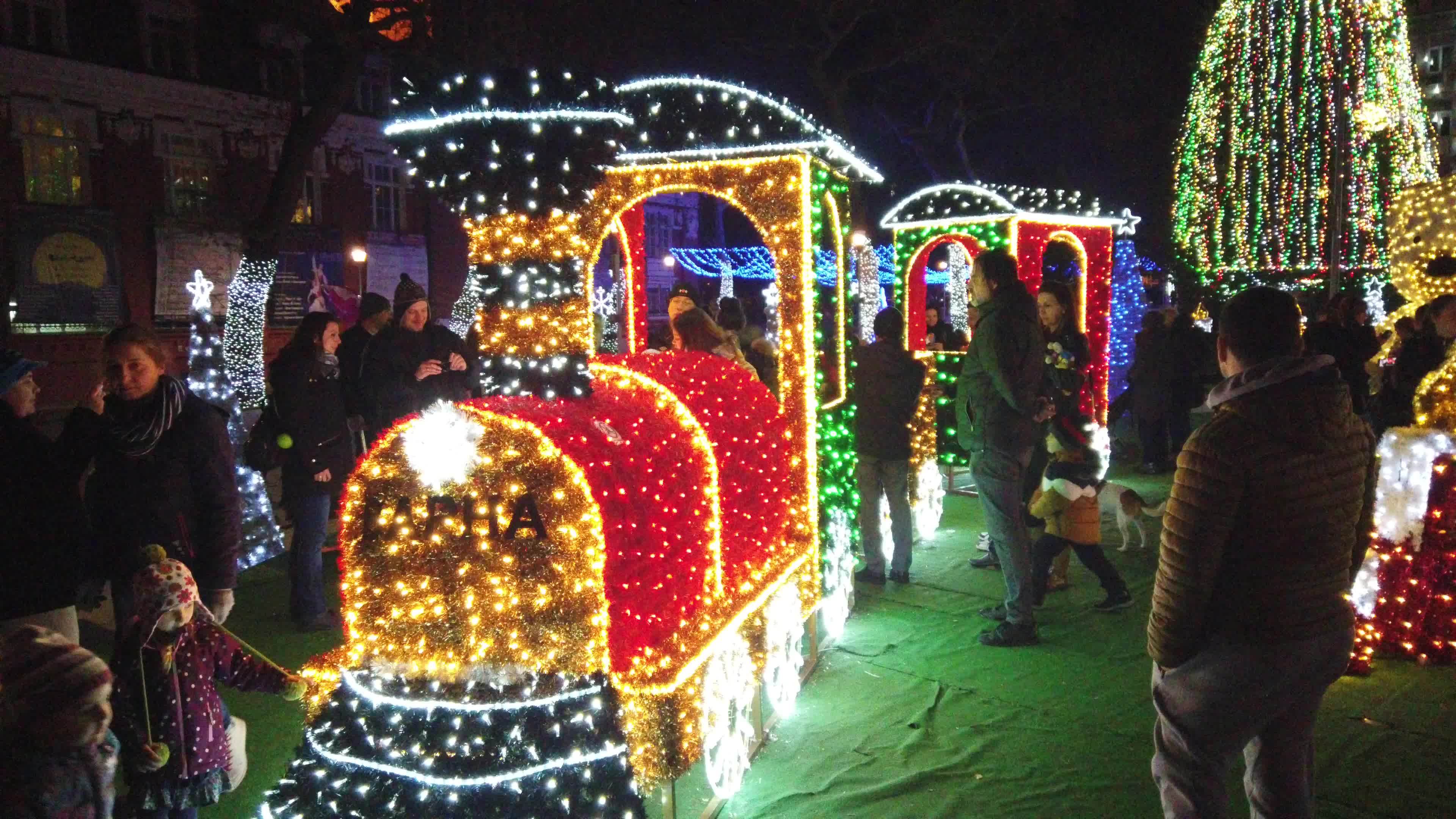 Christmas decoration in Varna, Bulgaria