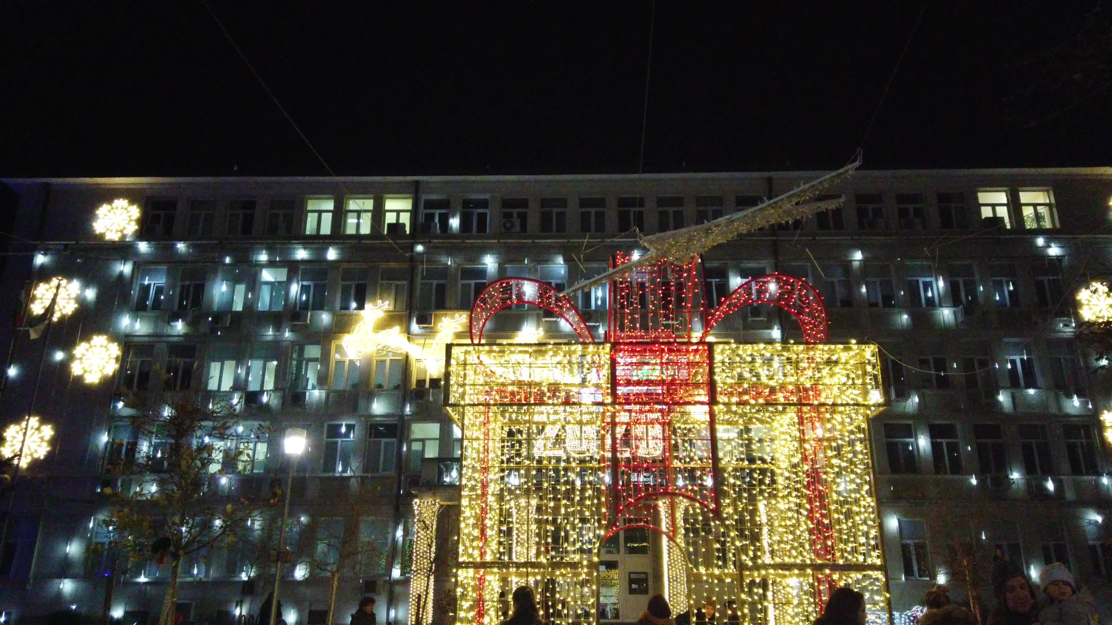 Christmas decoration in Varna, Bulgaria