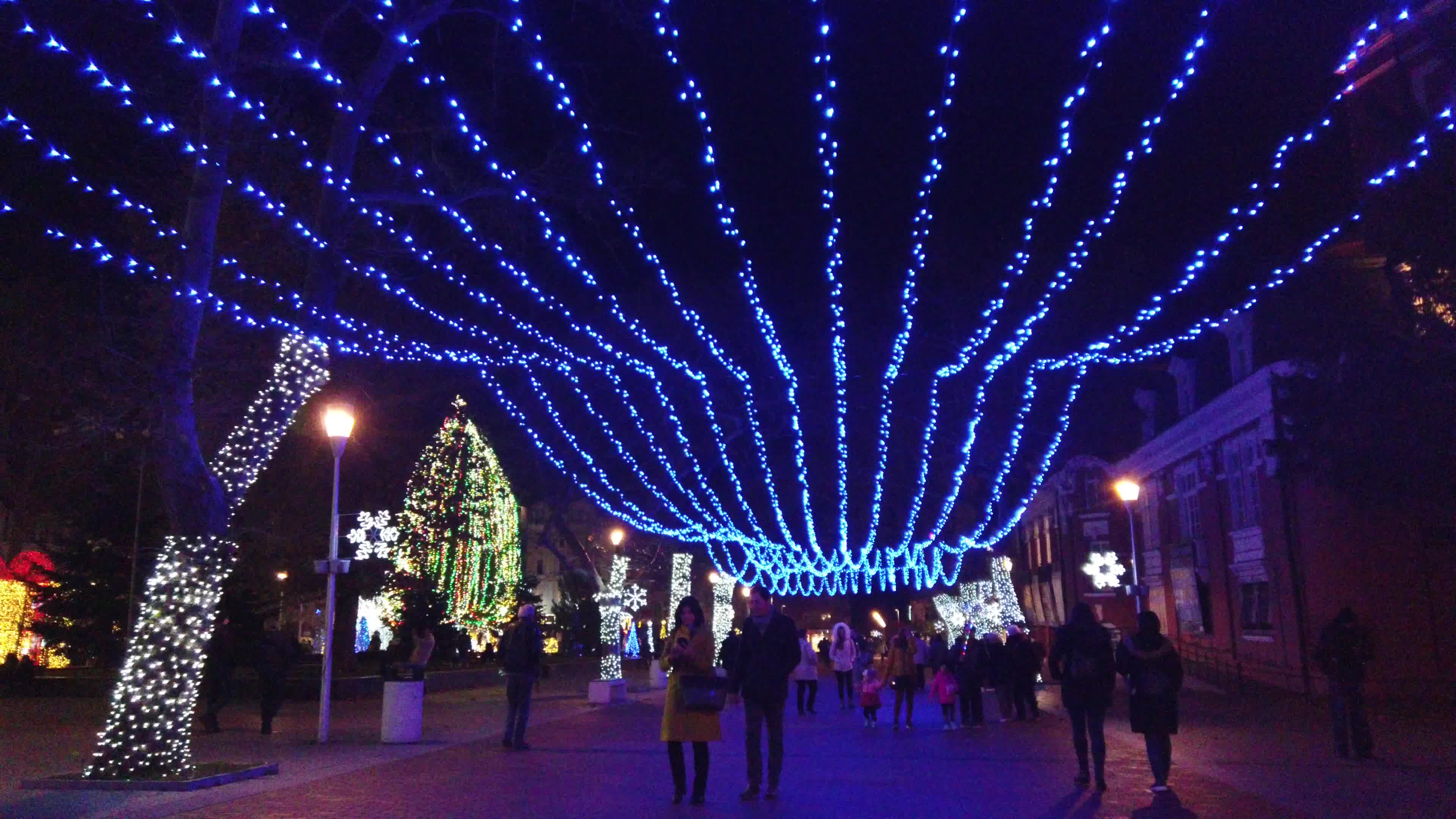Christmas decoration in Varna, Bulgaria