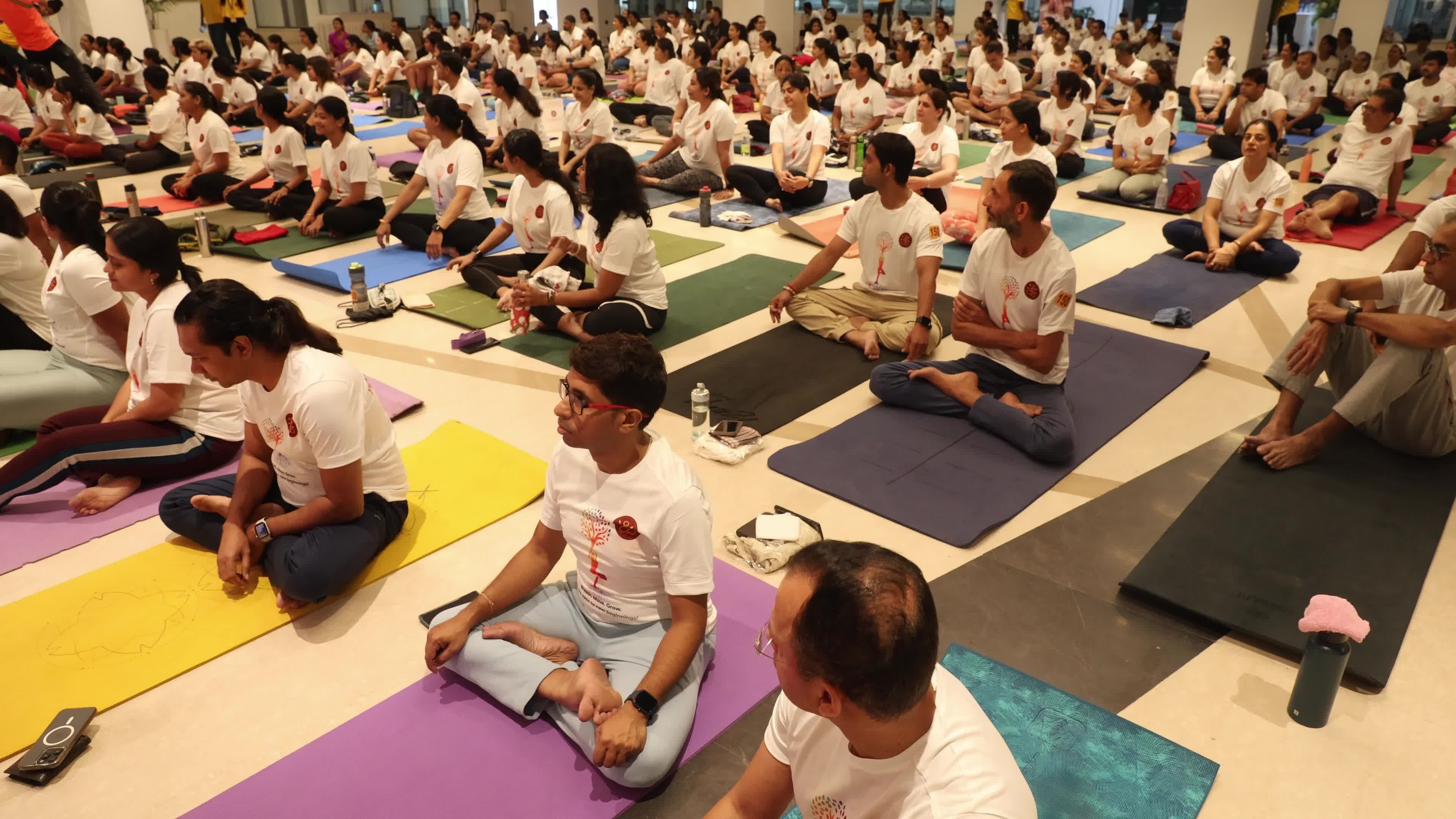 "Yogathon" ahead of 11th International Yoga Day In India, Kolkata