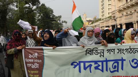 Muslims in Kolkata protest against Citizenship Ammendment Act