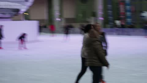 The Great Hall of Ice during Christmas Holidays in Paris