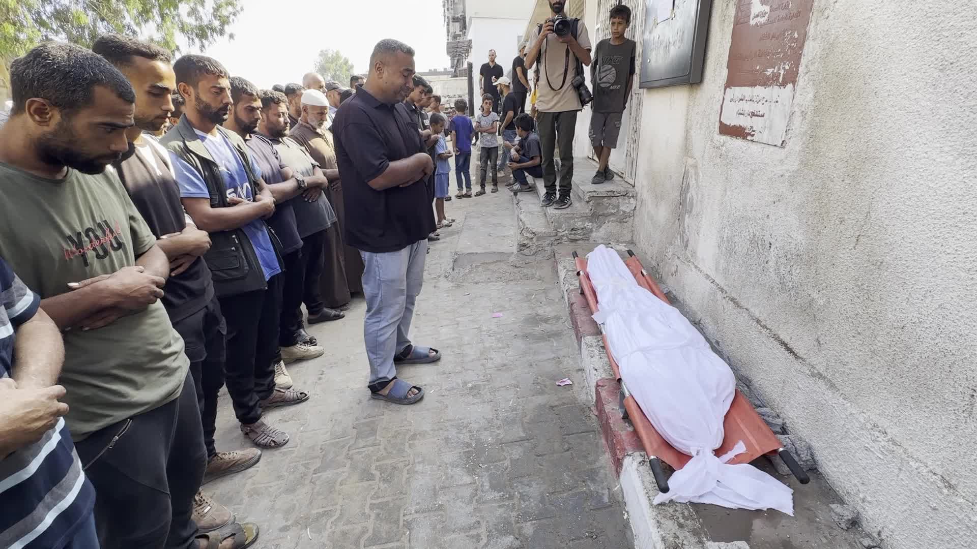 Palestinians Mourn Victims of Overnight Israeli Strikes in Gaza