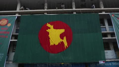 Preparation for Victory Day in Dhaka