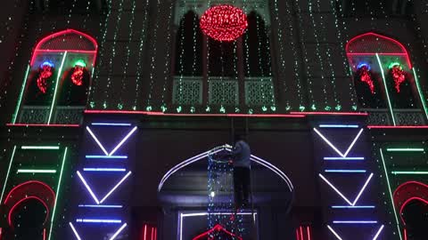 Preparation for Victory Day in Dhaka