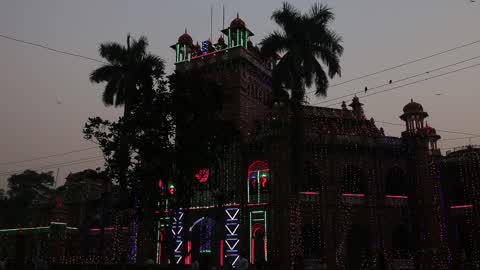 Preparation for Victory Day in Dhaka