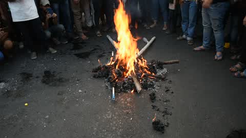 Jadavpur University students protesting against Citizenship Ammendment Bill 2019.