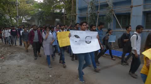 Students Protest In Kolkata 
