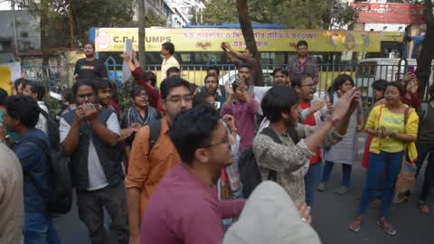 Students Protest In Kolkata 