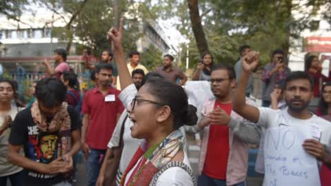 Students Protest In Kolkata 