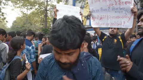 Students Protest In Kolkata 