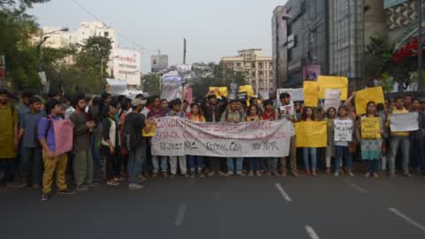 Students Protest In Kolkata 