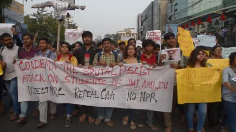 Students Protest In Kolkata 