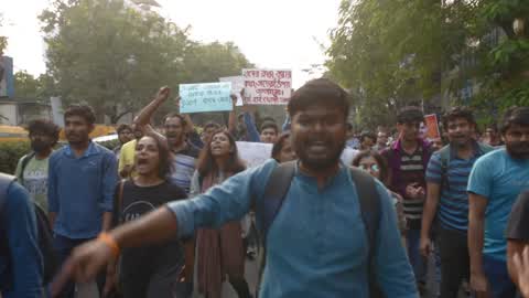 Students Protest In Kolkata 