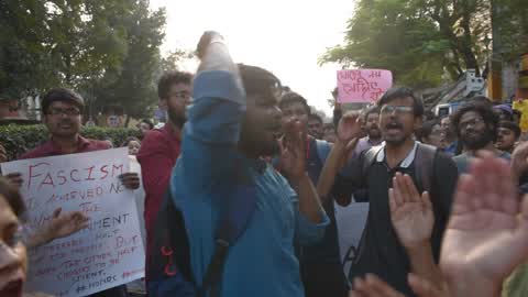 Students Protest In Kolkata 