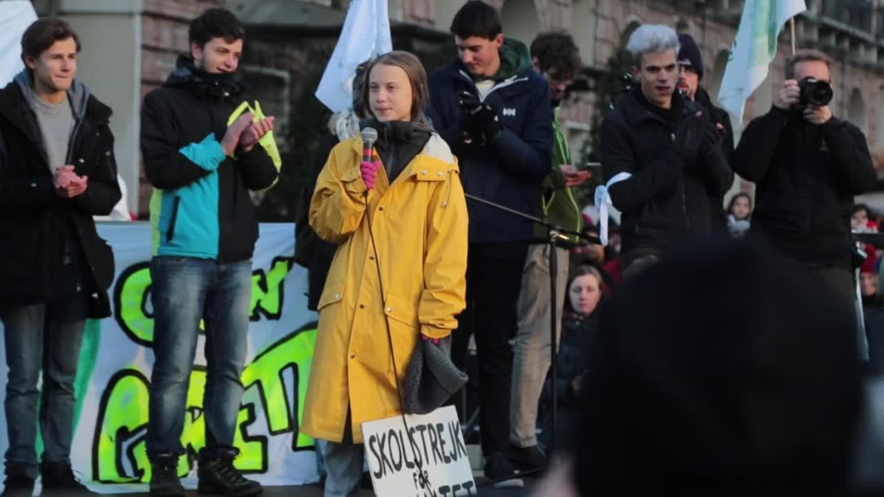 Greta Thunberg, a climate activist from Sweden, participate to Friday for Future in Turin