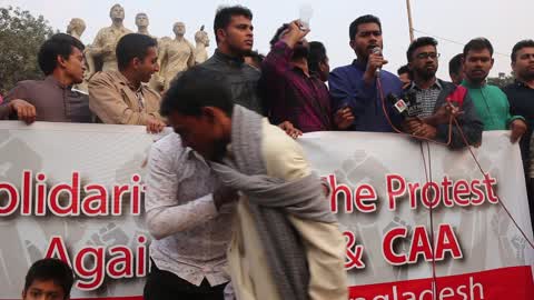 Solidarity with the Protest against Indians NRC and CAA Law in Dhaka