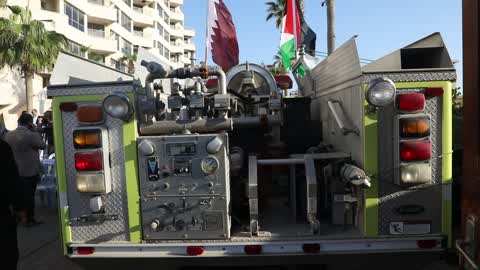 Israel allows Qatari donation of 20 emergency vehicles into Gaza City