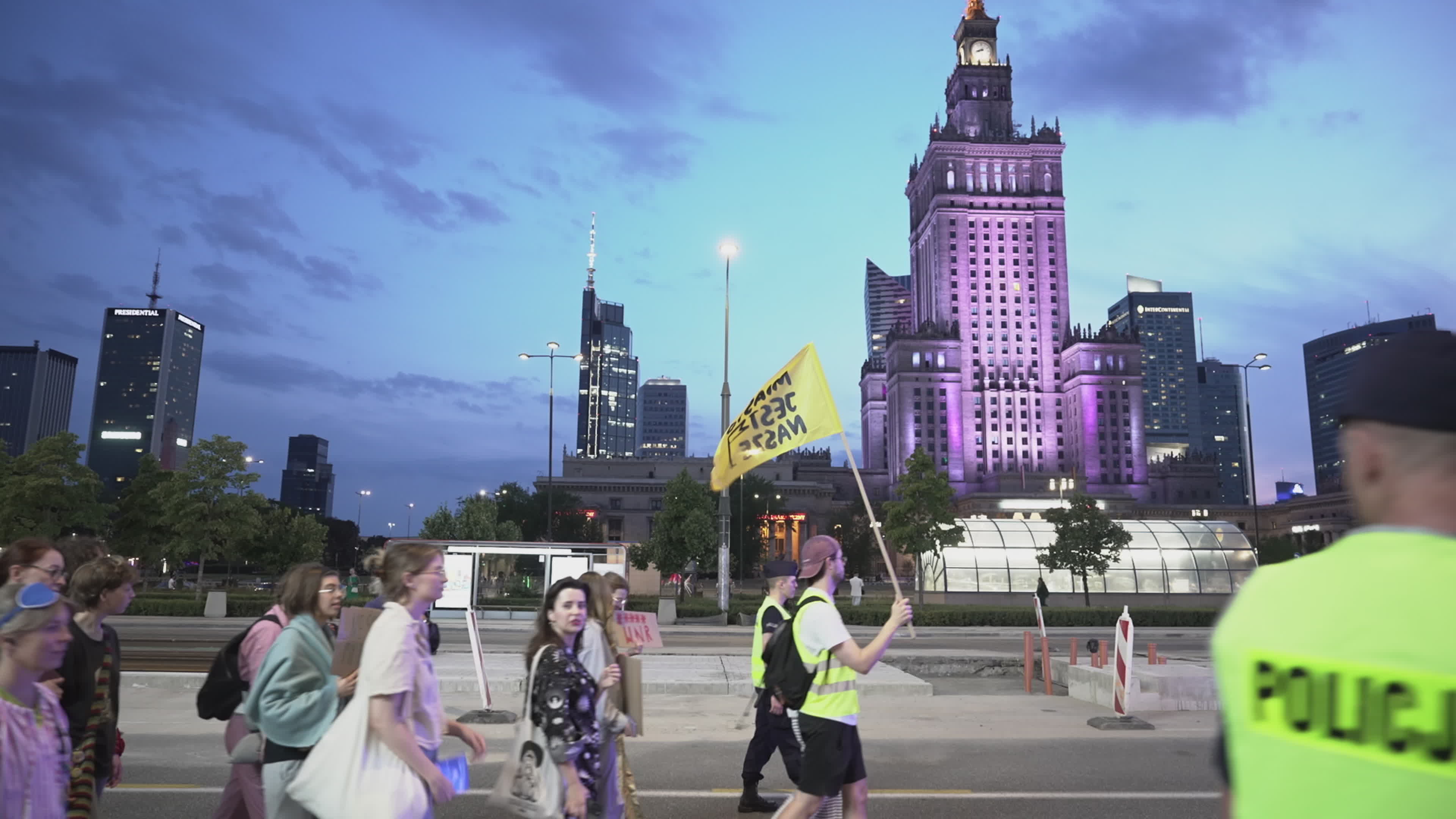 Warsaw Residents March Against Nighttime Noise Pollution