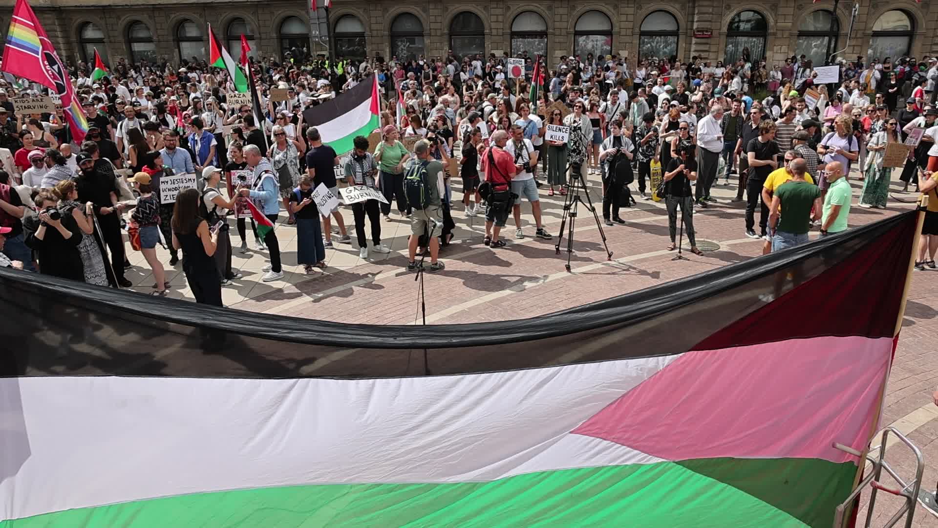 Pro-Palestinian Demonstartion In Warsaw