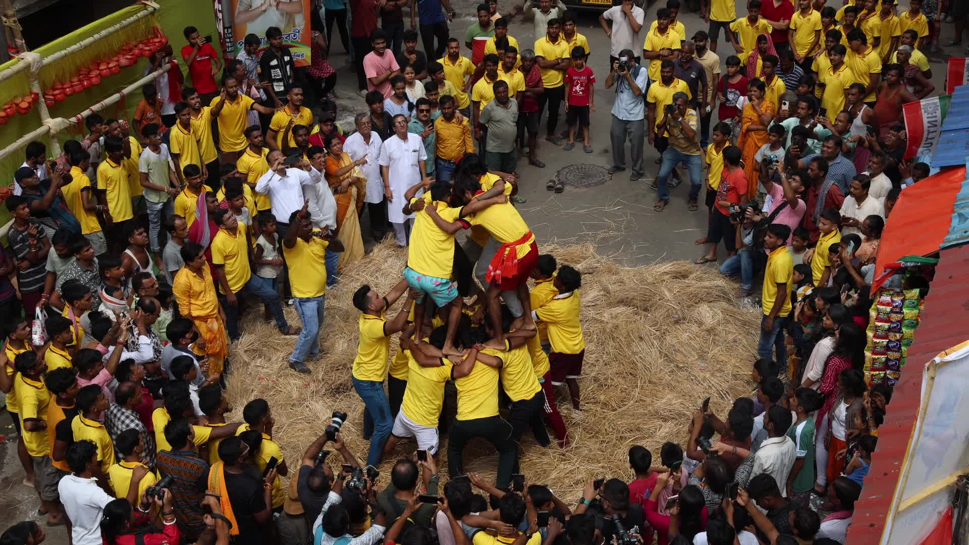 Dahi Handi Festival In Kolkata, India