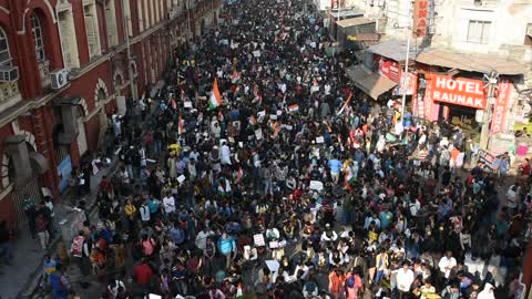 Protest against citizenship act continues in Kolkata