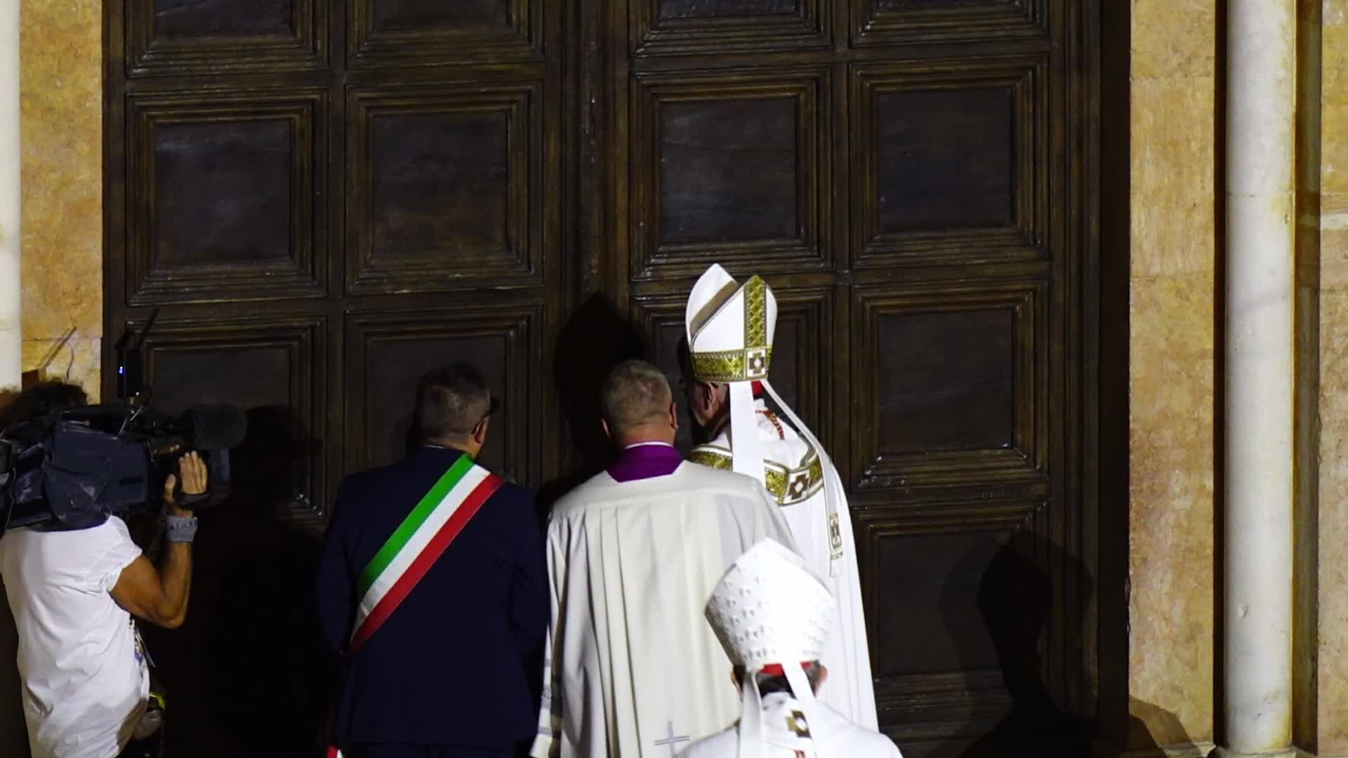 Opening Of Holy Door of the Basilica of Santa Maria di Collemaggio