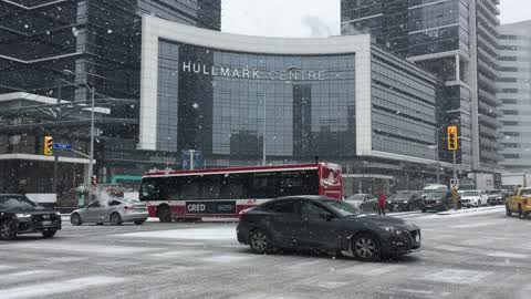 Toronto gets hit by winter snowstorm