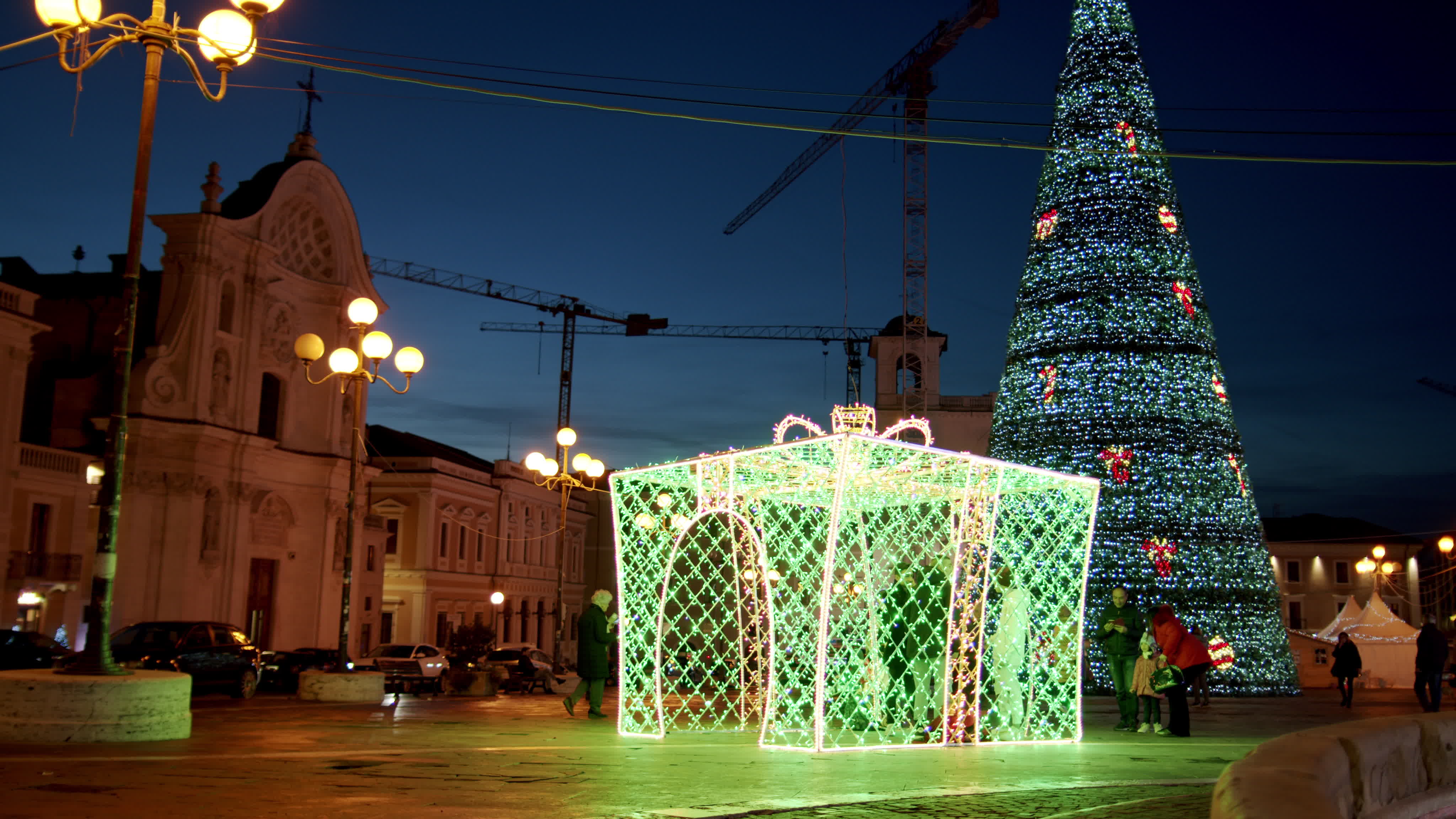 Christmas Lights In L'Aquila