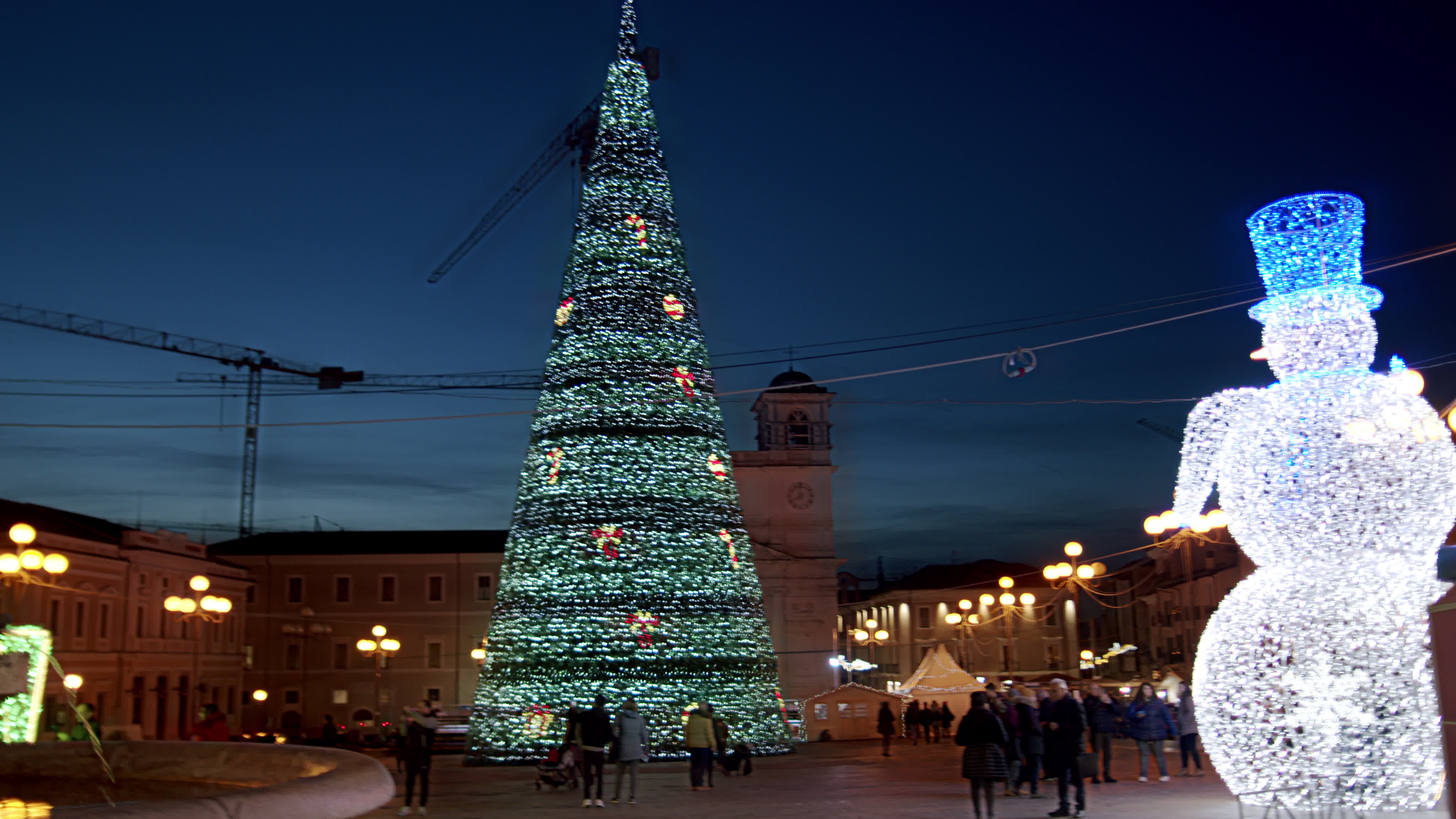 Christmas Lights In L'Aquila