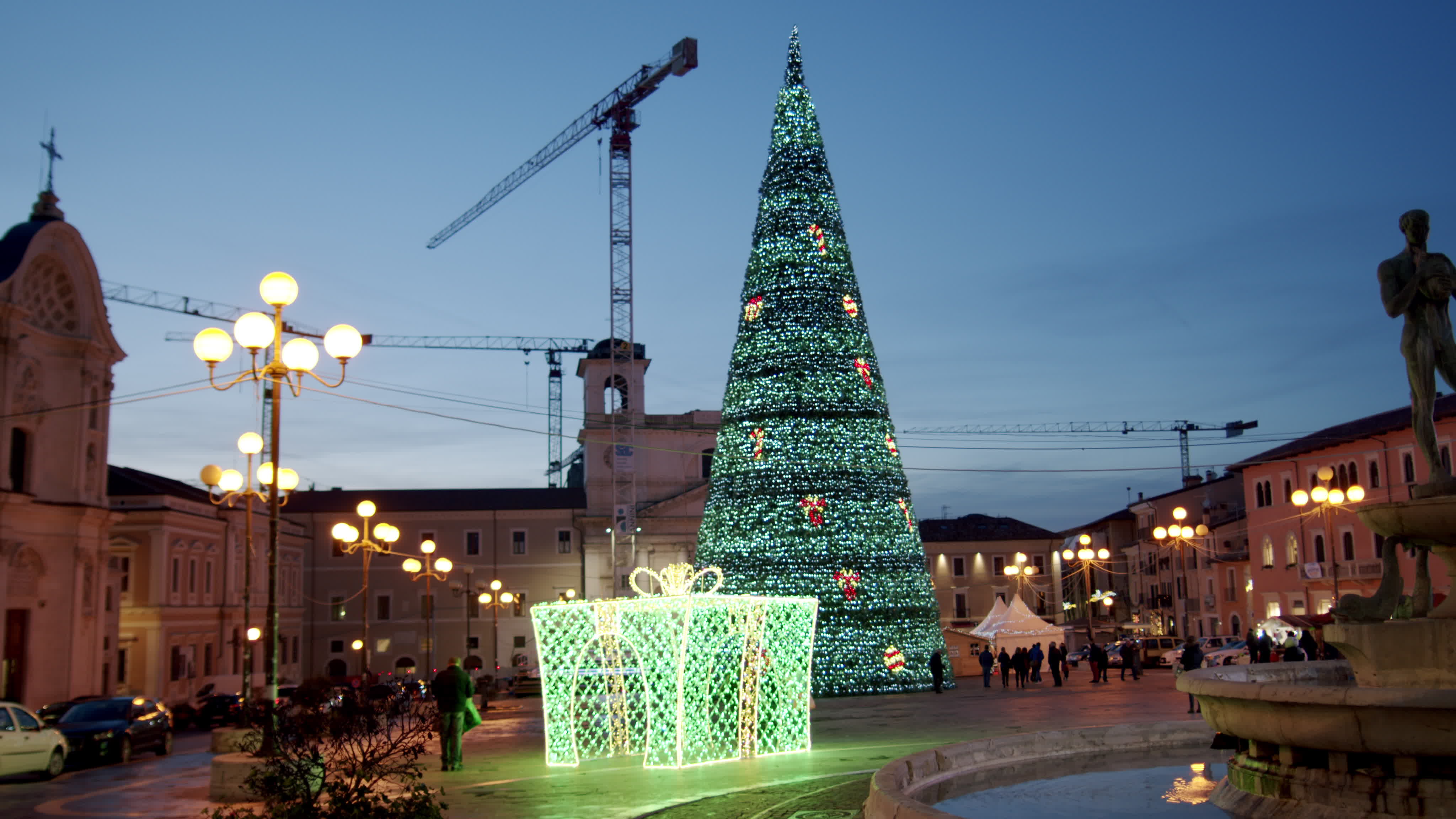 Christmas Lights In L'Aquila