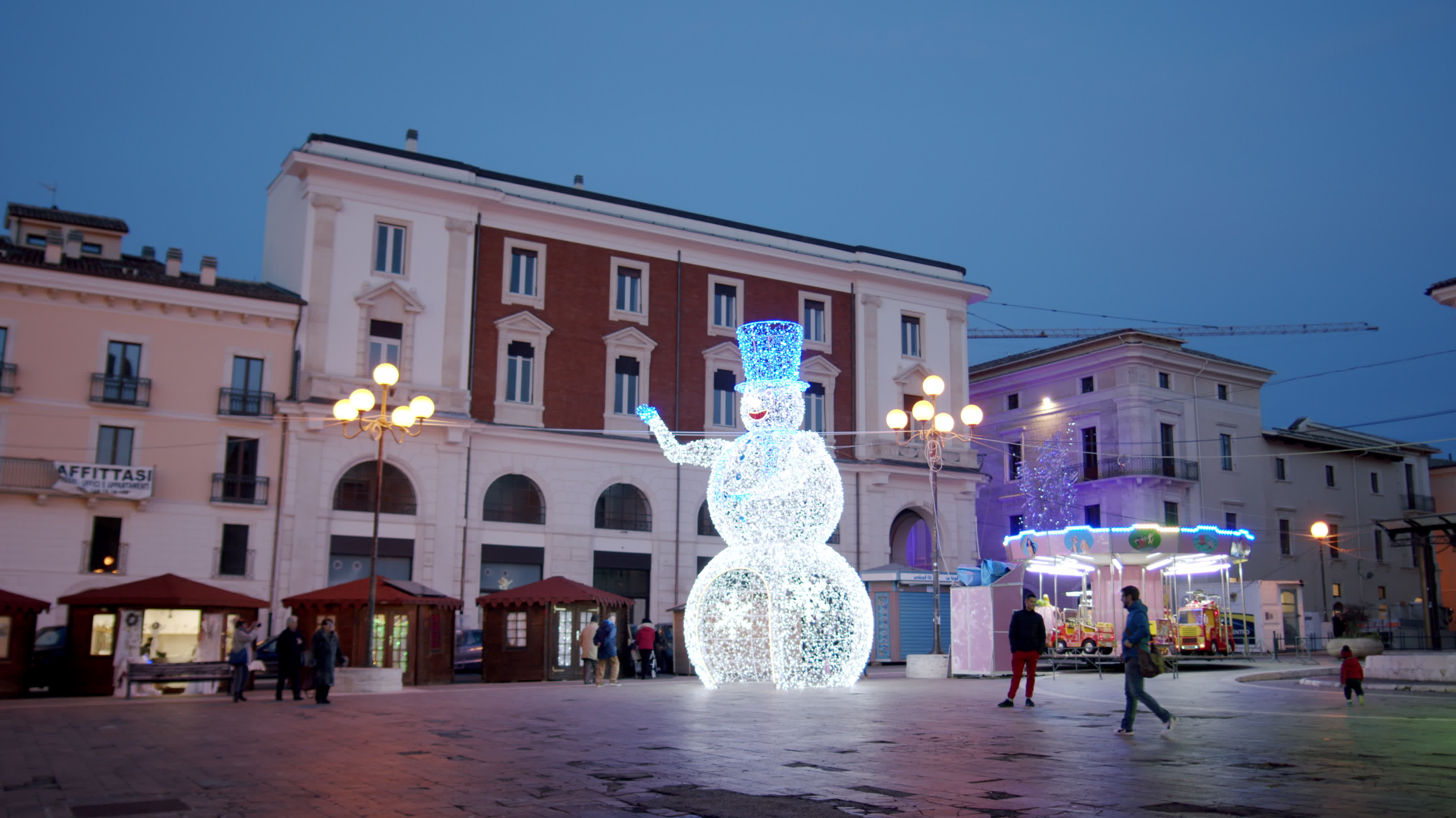 Christmas Lights In L'Aquila