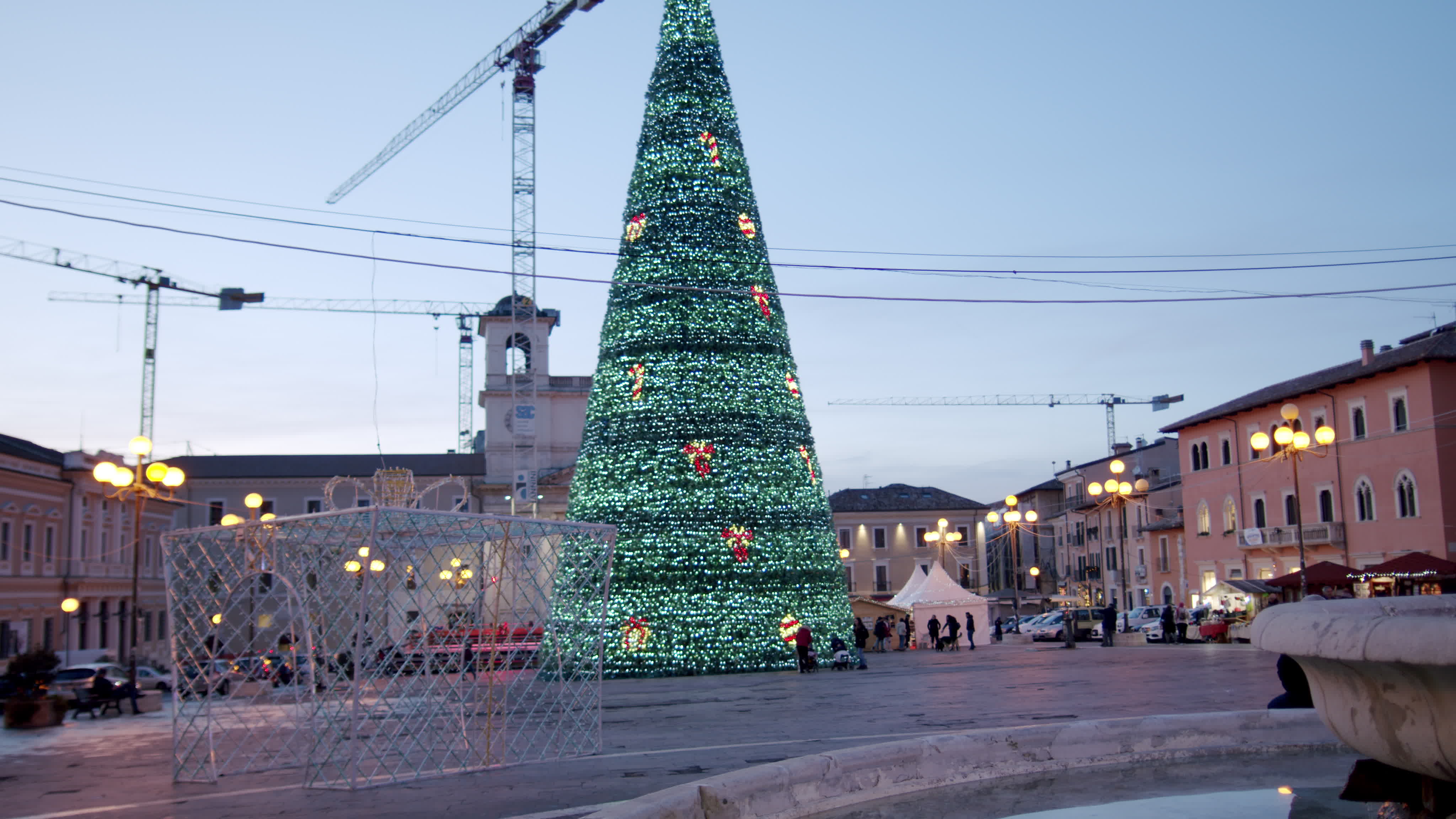 Christmas Lights In L'Aquila