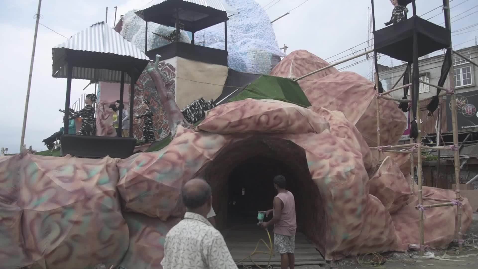 Operation Sindoor' themed Durga Puja Pandal in India