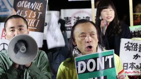 Anti Abe Protest in Tokyo 