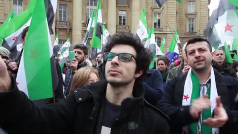 6th Anniversary of Syrian Revelution Demonstration In Paris