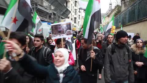 6th Anniversary of Syrian Revelution Demonstration In Paris
