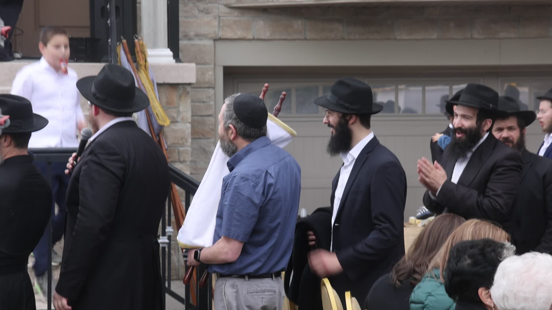 Jews celebrate the grand opening the new synagogue