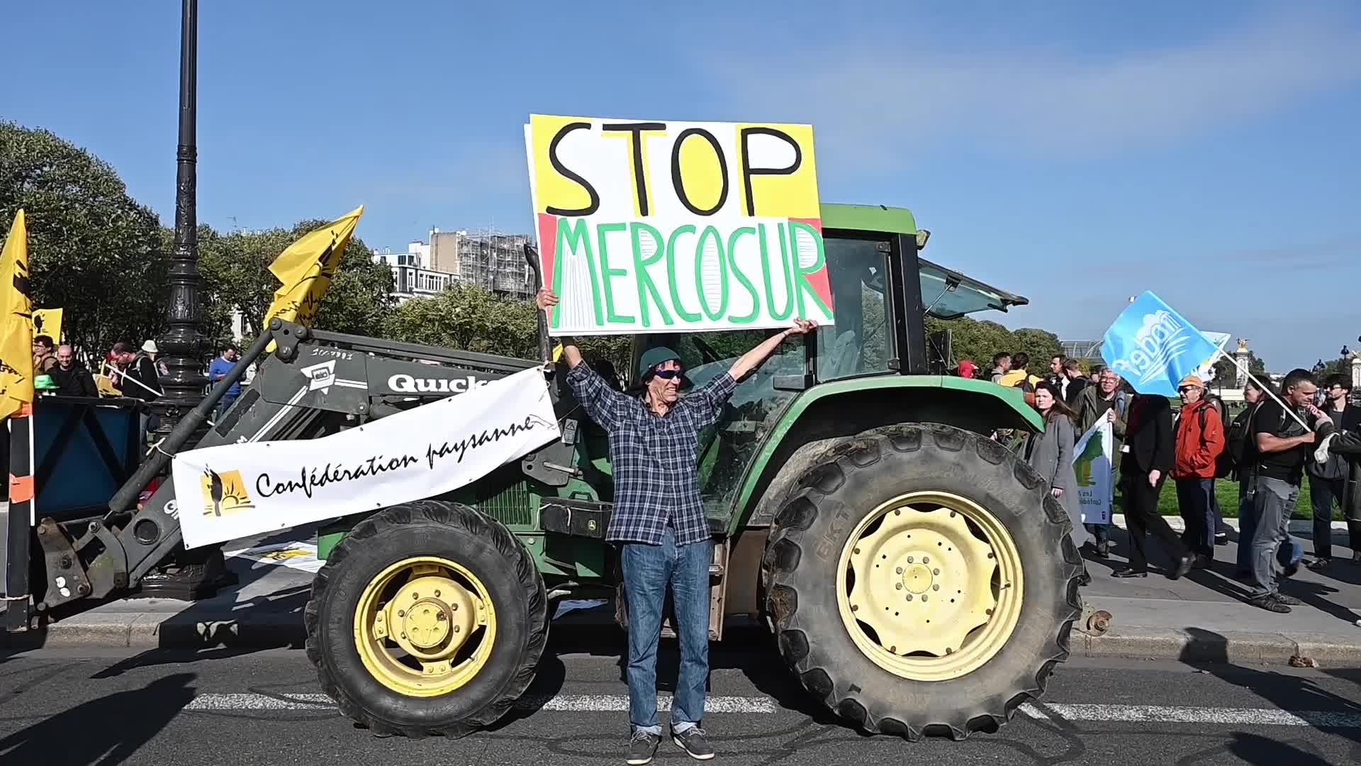 Stop Mercosur demonstration in Paris