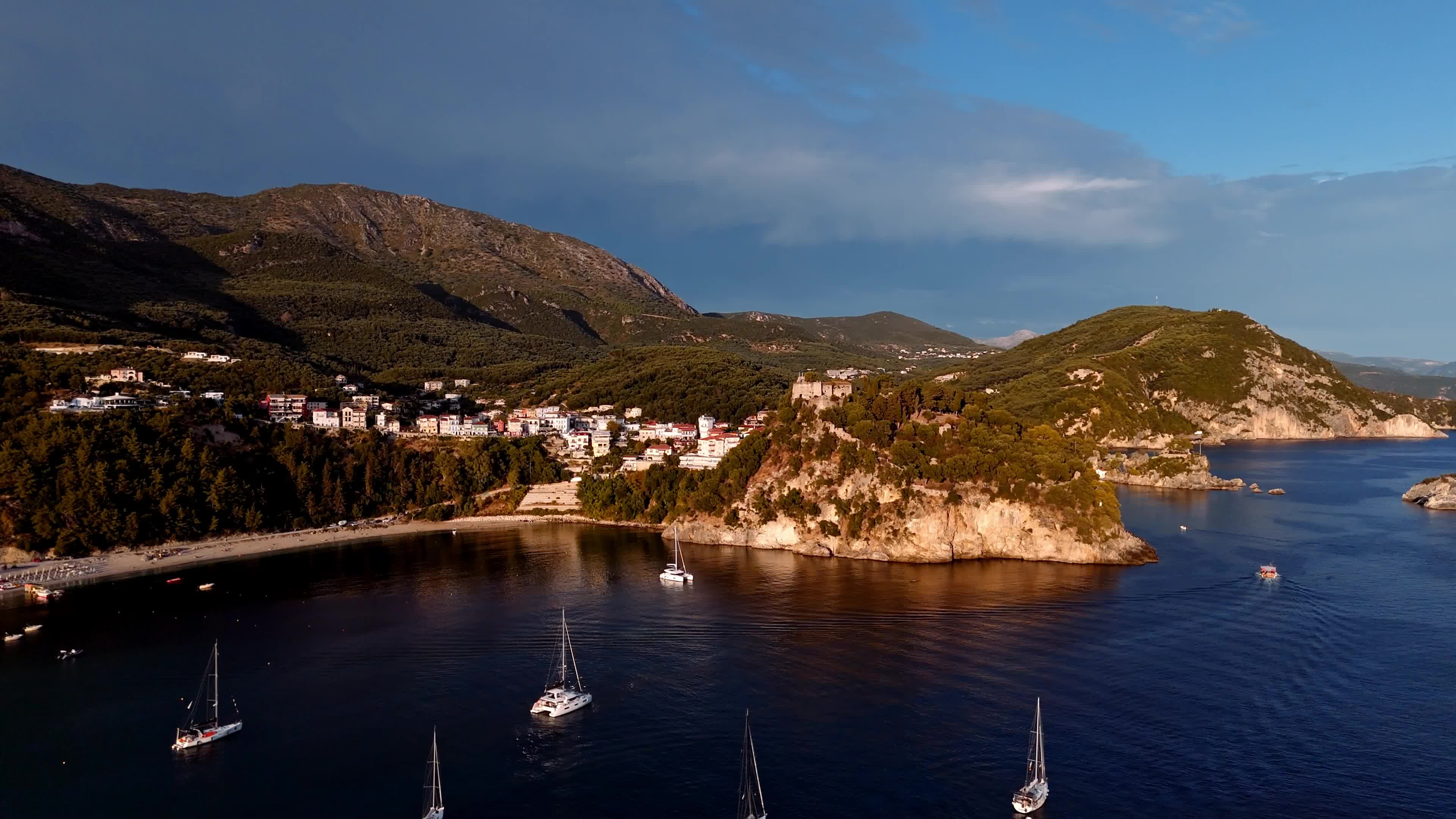 Aerial View Of Parga, Greece