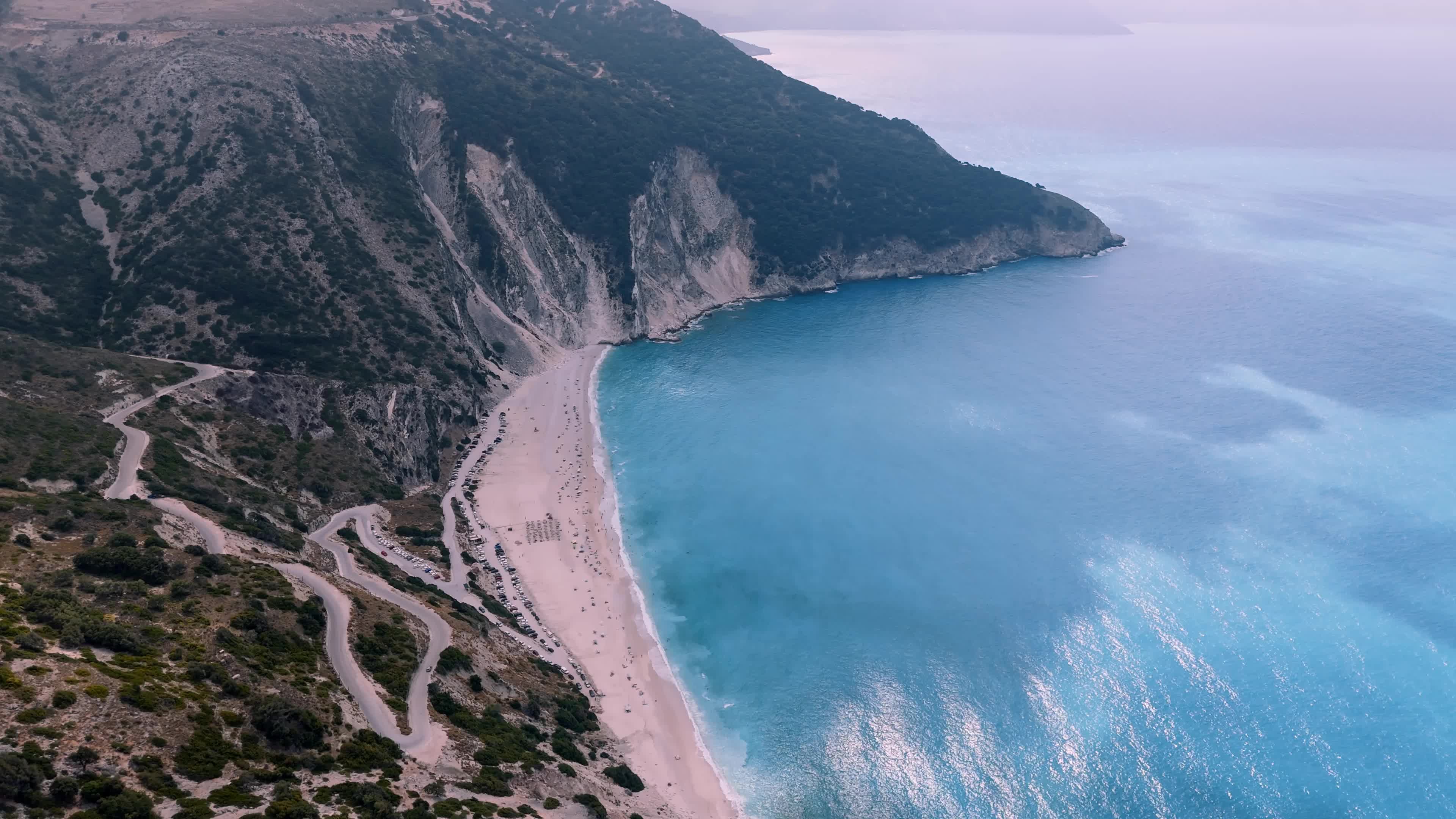 Aerial View Of Myrtos Beach, Greece