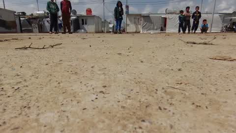 Drone View Of Baharka Camp