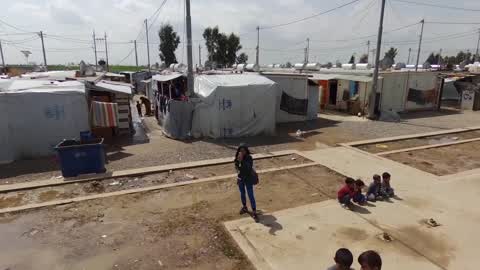 Drone View Of Baharka Camp