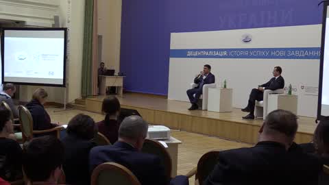 Press conference of Ukrainian Prime Minister Volodymyr Groysman in Kiev