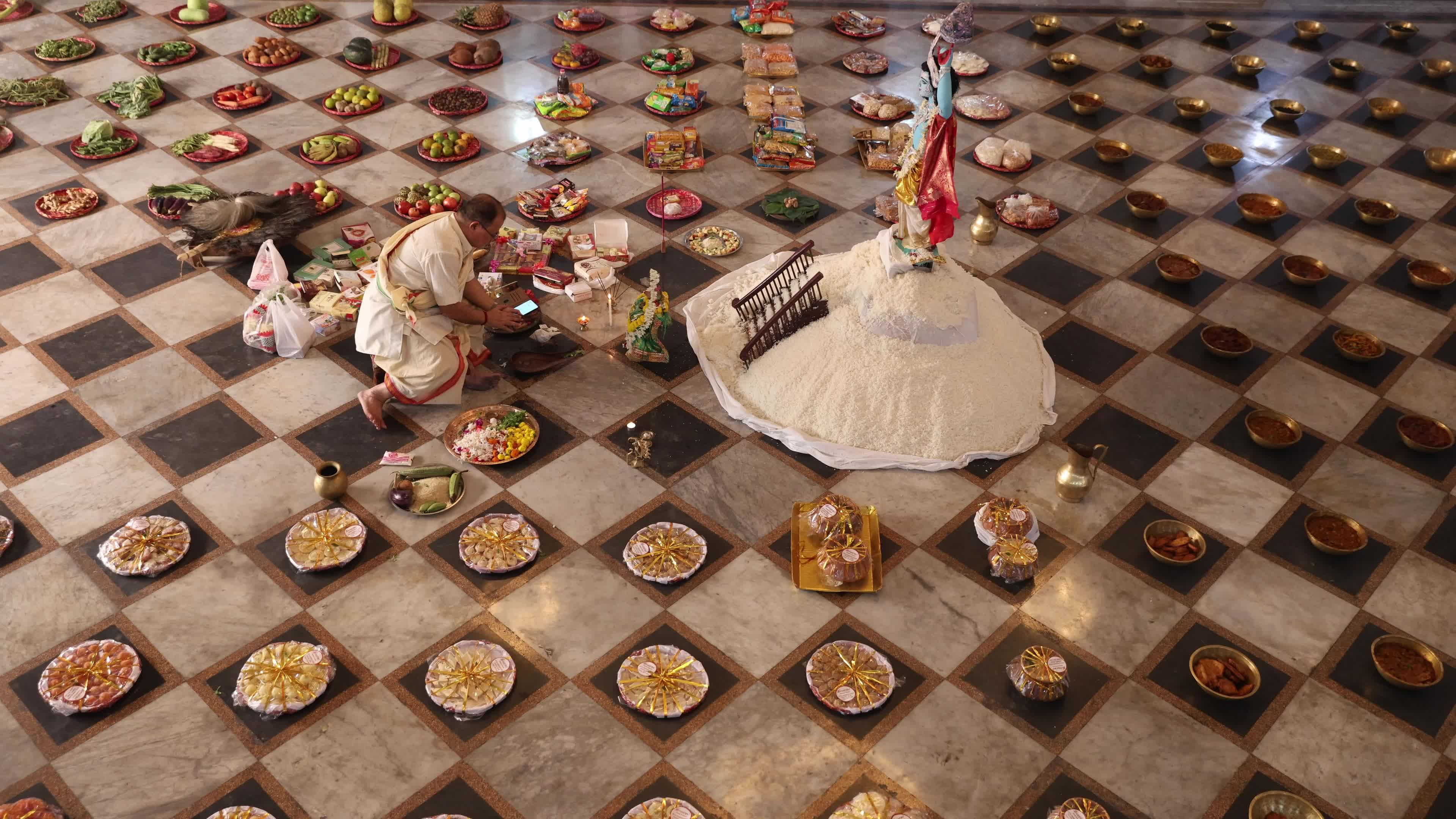  'Annakut' festival In Kolkata, India 