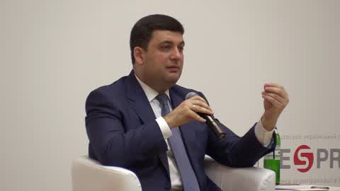 Press conference of Ukrainian Prime Minister Volodymyr Groysman in Kiev