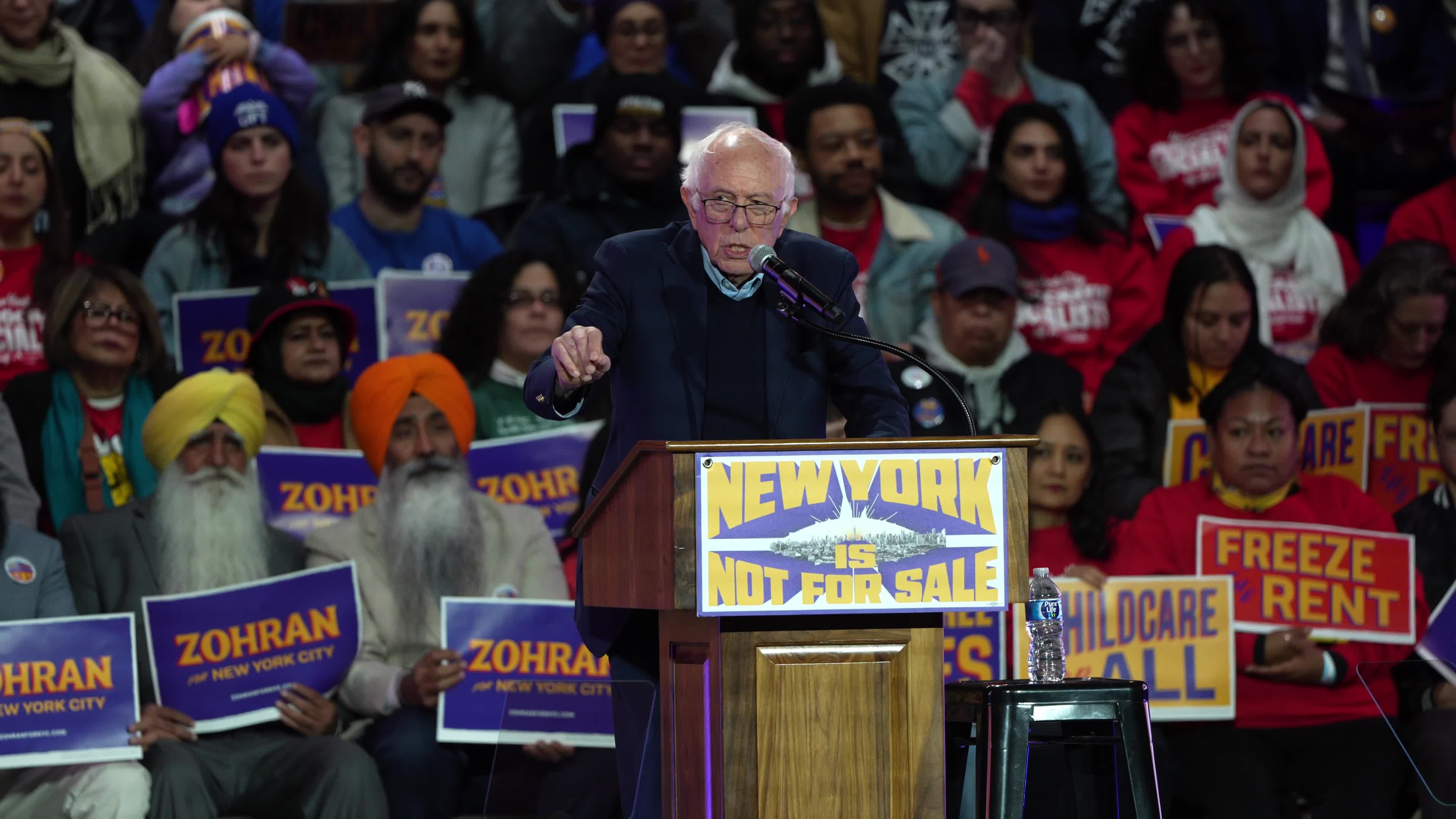 New York Mayoral Candidate Zohran Mamdani Election Rally