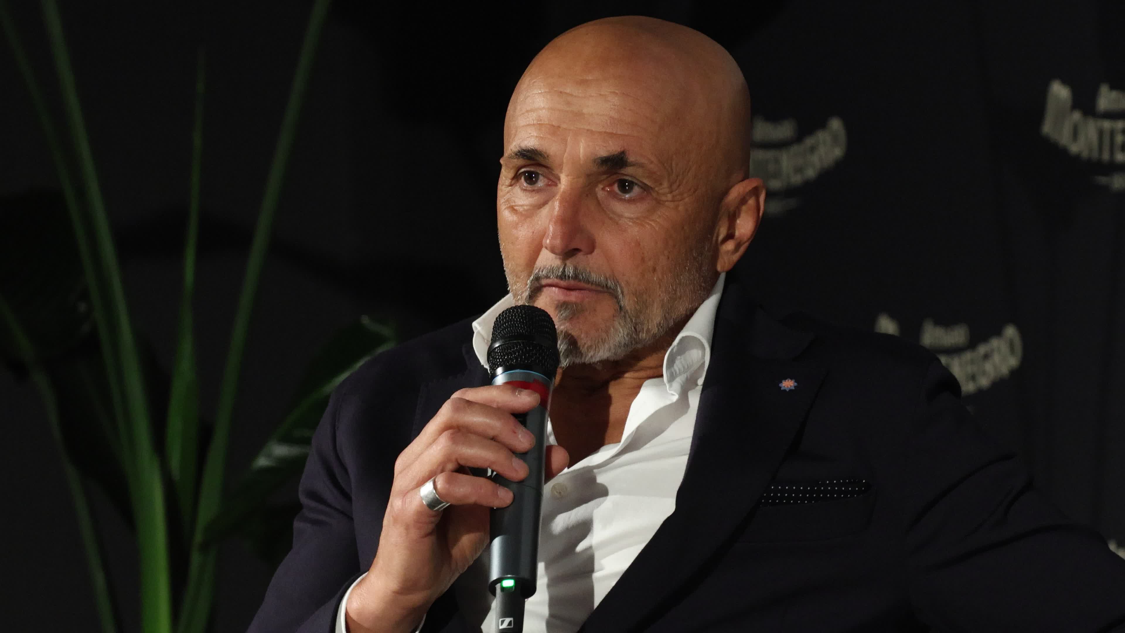 The press conference to present the new Amaro Montenegro commercial spot starring the two icons of Italian football Francesco Totti and Luciano Spalletti in Milan