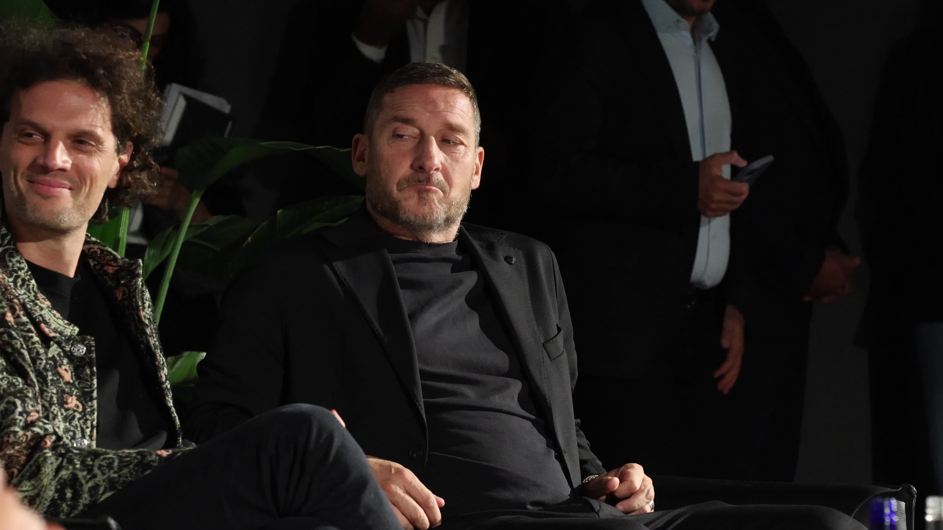 The press conference to present the new Amaro Montenegro commercial spot starring the two icons of Italian football Francesco Totti and Luciano Spalletti in Milan