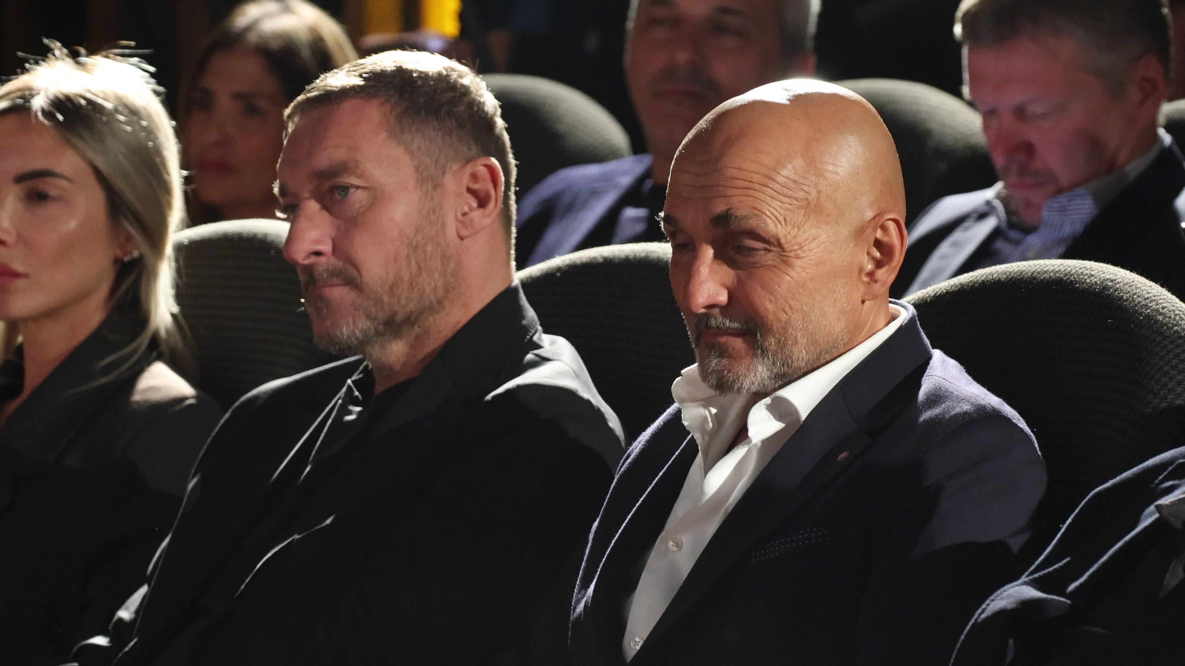 The press conference to present the new Amaro Montenegro commercial spot starring the two icons of Italian football Francesco Totti and Luciano Spalletti in Milan
